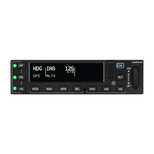 Garmin panel configured for autopilot interface