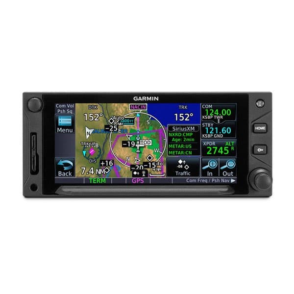 Garmin touchscreen navigator in panel