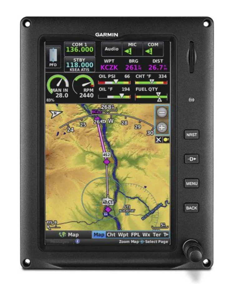 Garmin G3X Touch - GDU 470, 7" Portrait Display